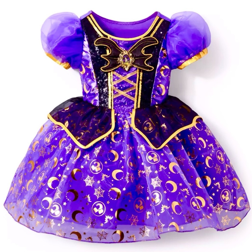 Official Disney Store 💯 ORIGINAL Minnie Witch Costume SOLD OUT/RARE Size 3